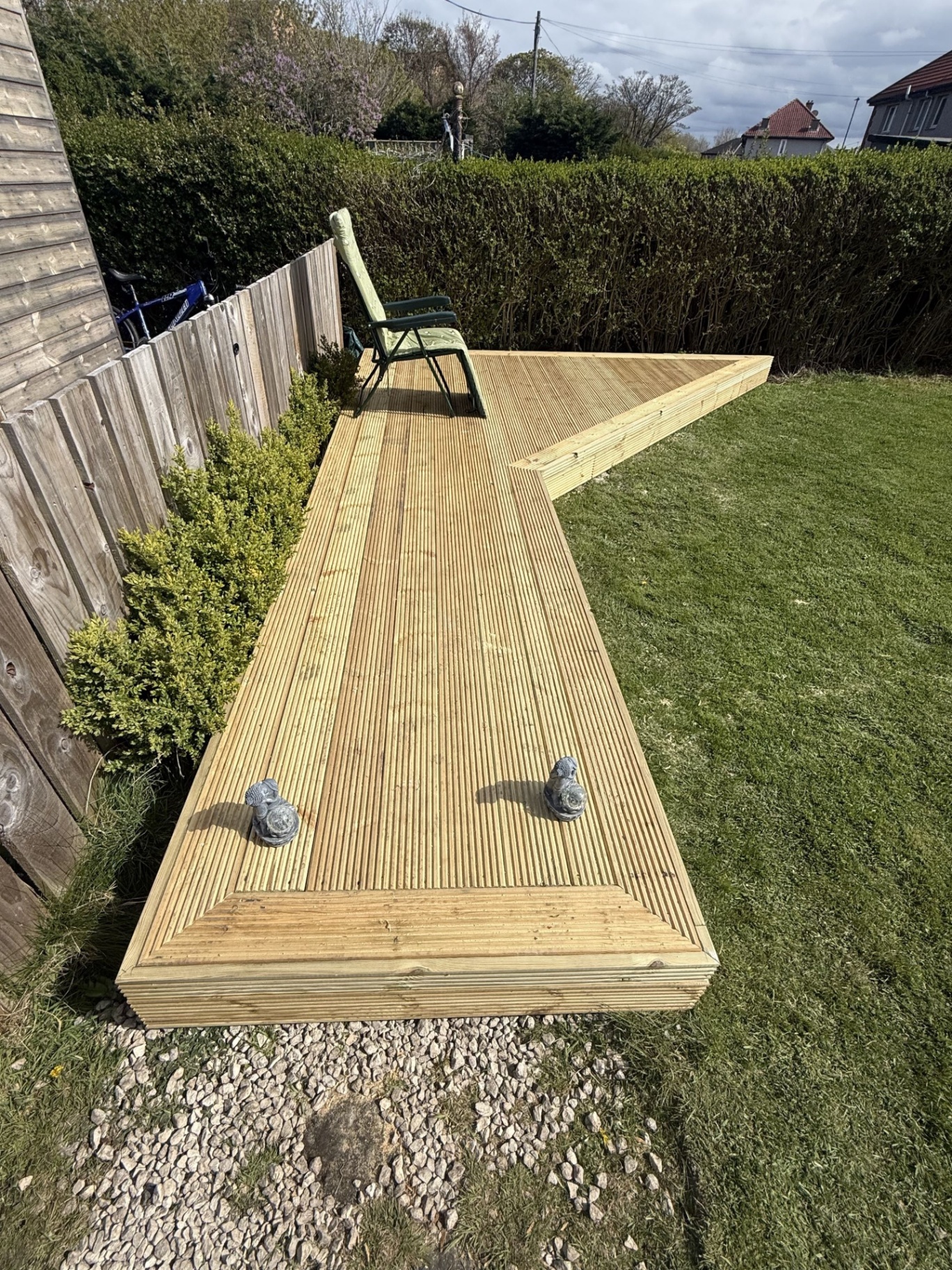 Angled Garden Decking